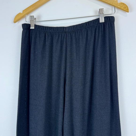 Vince Black Wide Leg Pants Women's M Elastic Waist Rayon Blend Minimalist - Picture 13 of 16